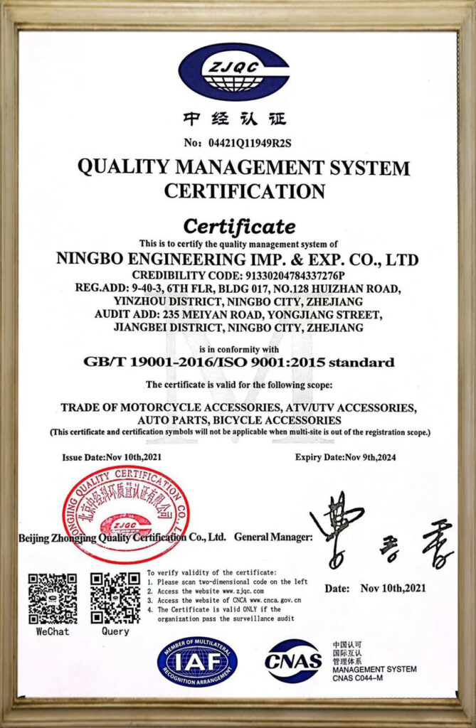 ISO9001-ENGG-Auto-Parts